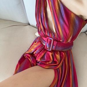 Retrofete Striped Maxi Dress Size XS